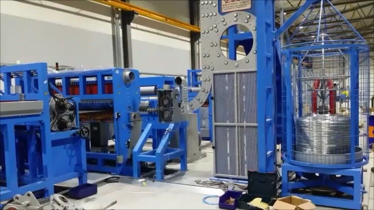High Speed, Wire Mesh Welding Line for the Production of Mesh in Rolls and Sheets – Works of Coils. High Speed, Wire Mesh Welding Line for the Production of Mesh in Rolls and Sheets – Works of Coils.